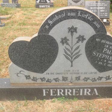 FERREIRA Paul Stephanus 1929-1997