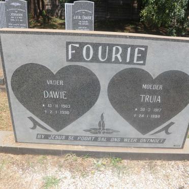 FOURIE Dawie 1903-1990 &amp; Truia 1917-1998