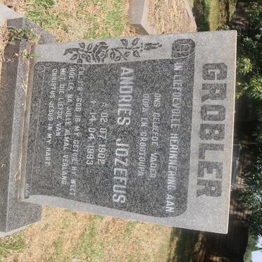 GROBLER Andries Jozefus 1902-1993