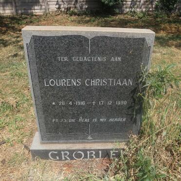 GROBLER Lourens Christiaan 1916-1990