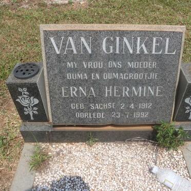 GINKEL Maximiliaan Boudewyn, van 1905-1999 &amp; Erna Hermine 1912-1992