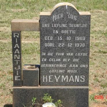 HEYMANS Riaantjie 1969-1970