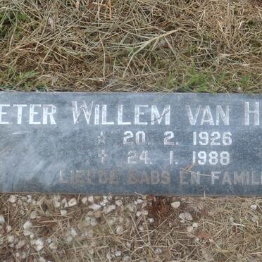 HEERDEN Pieter Willem, van 1926-1988