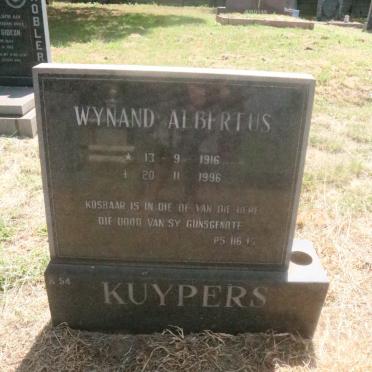 KUYPERS Wynand Albertus 1916-1996