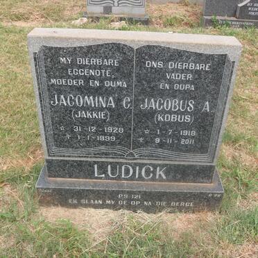 LUDICK Jacobus A. 1918-2011 &amp; Jacomina C. 1928-1999