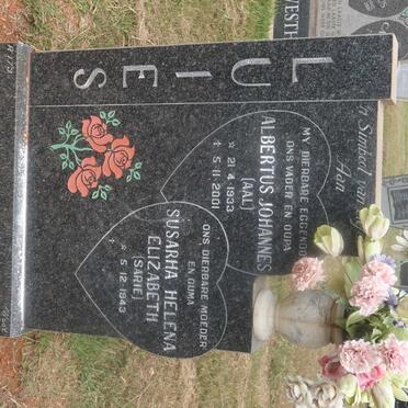 LUIES Albertus Johannes 1933-2001 &amp; Susarha Helena Elizabeth 1943-