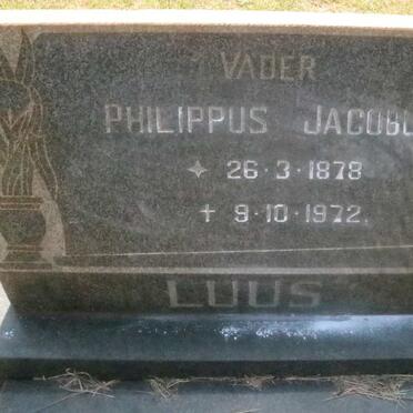 LUUS Philippus Jacobus 1878-1972