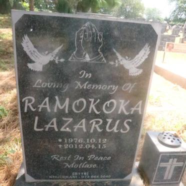 LAZARUS Ramokoka 1976-2012