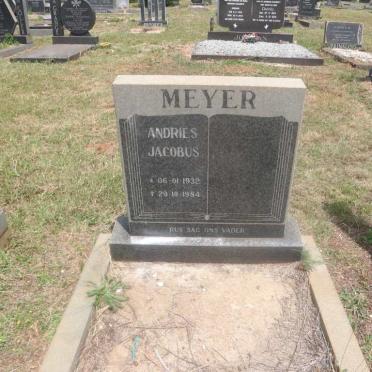 MEYER Andries Jacobus 1932-1984