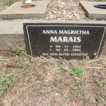 MARAIS Anna Magrietha 1951-2004