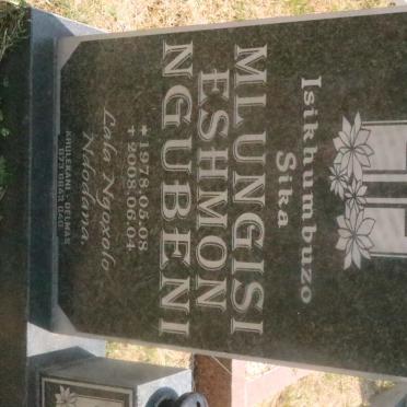 NGUBENI Mlungisi Eshmon 1978-2008
