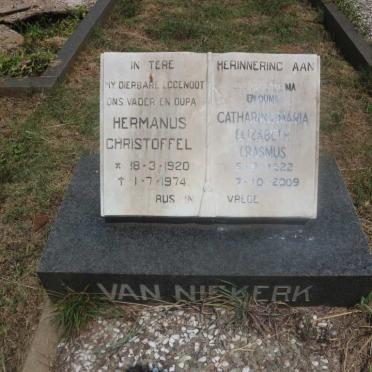 NIEKERK Hermanus Christoffel, van 1920-1974 &amp; Catharina Maria Elizabeth ERASMUS 1922-2009