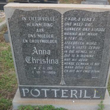 POTTERILL Anna Christina 1911-1988