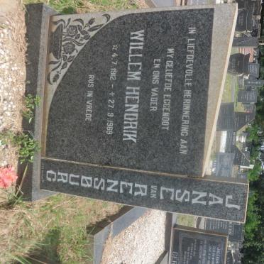 RENSBURG Willem Hendrik, Janse van 1912-1969