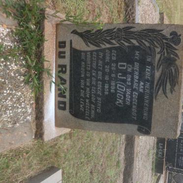 RAND D.J., du 1896-1956