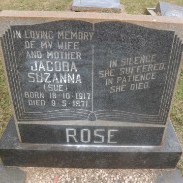 ROSE Jacoba Suzanna 1917-1971