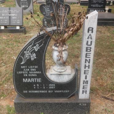 RAUBENHEIMER Martie 1920-1997