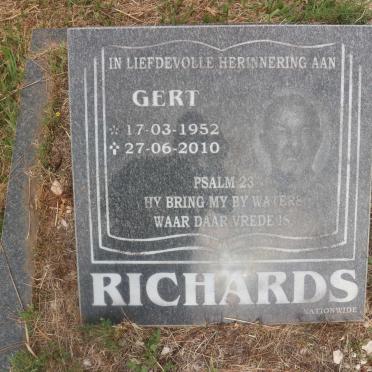 RICHARDS Gert 1952-2010