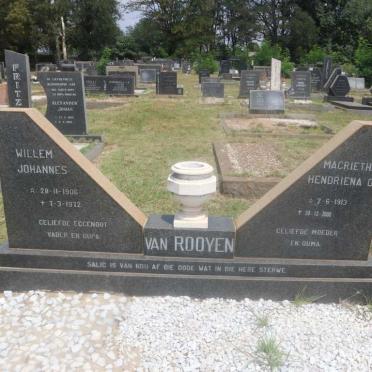 ROOYEN Willem Johannes, van 1906-1972 &amp; Magrietha Hendriena D. 1913-2000