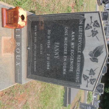ROUX Fanny, le 1924-1984