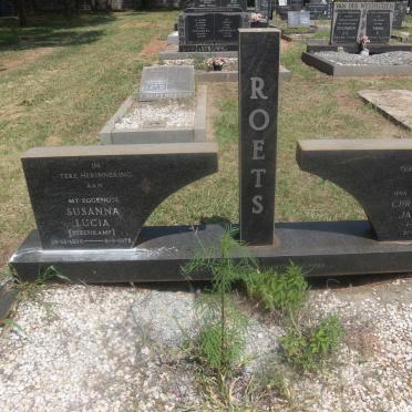 ROETS Christoffel Jacobus 1890-1980 &amp; Susanna Lucia STEENKAMP 1896-1978