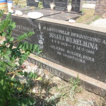 RENSBURG Lukas Marthinus, van 1923-1985 &amp;  Susara Wilhelmina 1928-2008