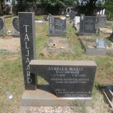 TALJAARD Sybella Maria nee VAN DER WALT 1906-1985