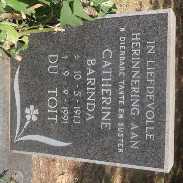 TOIT Catherine Barinda, du 1913-1991