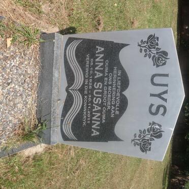 UYS Anna Susanna 1926-2011