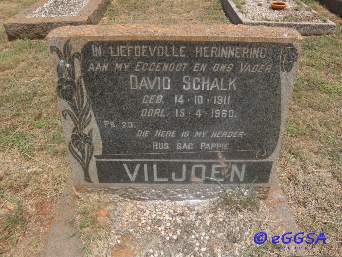 VILJOEN David Schalk 1911-1960