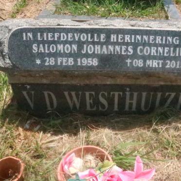 WESTHUIZEN Salomon Johannes Cornelius, v.d. 1958-2015