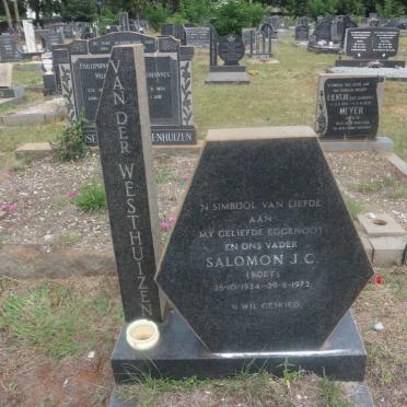 WESTHUIZEN Salomon J.C., van der 1924-1972