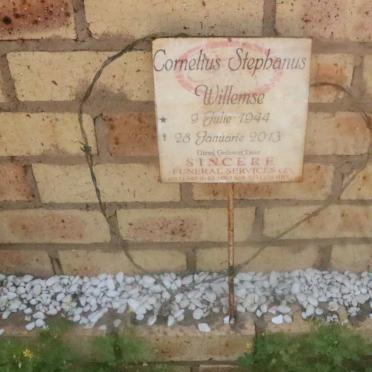 WILLEMSE Cornelius Stephanus 1944-2013