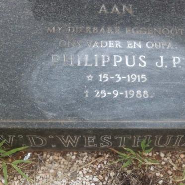 WESTHUIZEN Philippus J.P., v.d. 1915-1988