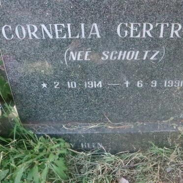 ? Cornelia Gertruida nee SCHOLTZ 1914-1991
