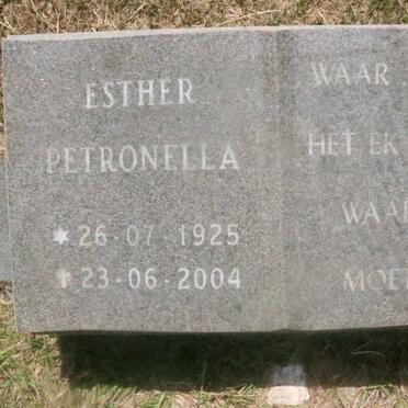 ? Esther Petronella 1925-2004