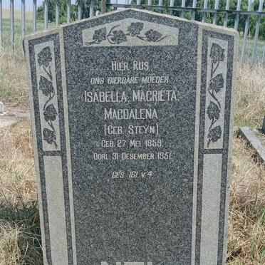 NEL Isabella Magrieta Magdalena nee STEYN 1859-1951