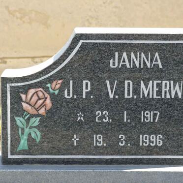 MERWE J.P., van der 1917-1996
