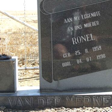 MERWE Ronel, van der 1959-1998