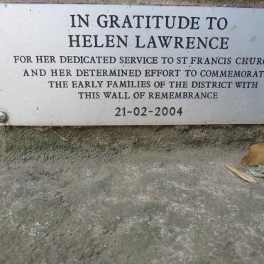 LAWRENCE Helen