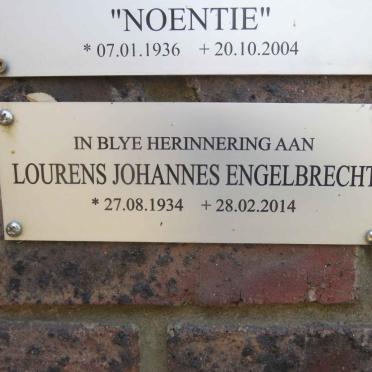 ENGELBRECHT Lourens Johannes 1934-2014