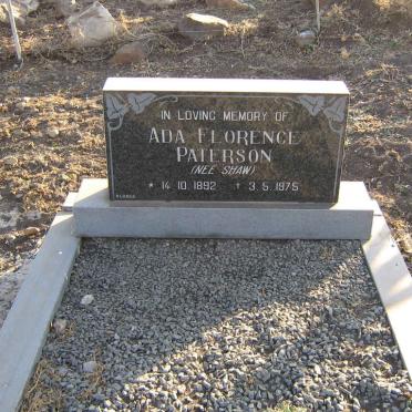 PATERSON Ada Florence nee SHAW 1892-1975