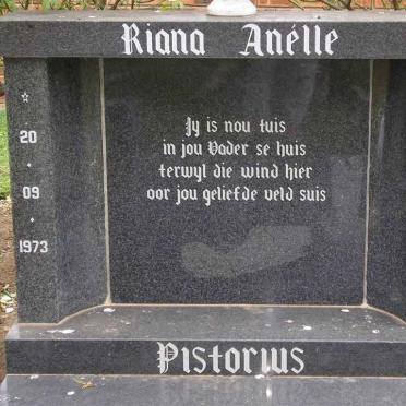 PISTORIUS Riana Anélle 1973-1998