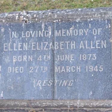 ALLEN Ellen Elizabeth 1873-1945