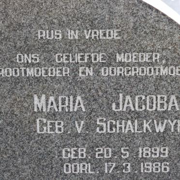 BERG Johannes Lodewikus Albertus, van den 1892-1973 &amp; Maria Jacoba v. SCHALKWYK 1899-1986 