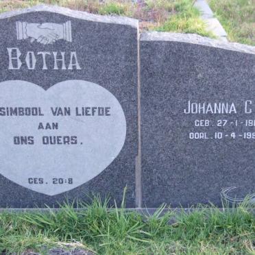 BOTHA Mattheus N.J. 1916-1966 &amp; Johanna C.S. 1918-1991 
