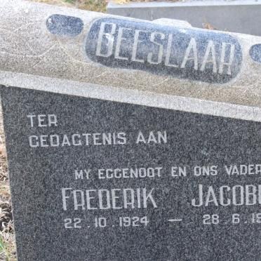 BEESLAAR Frederik Jacobus 1924-1983