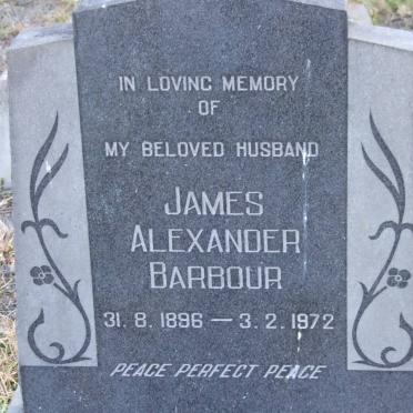 BARBOUR James Alexander 1896-1972
