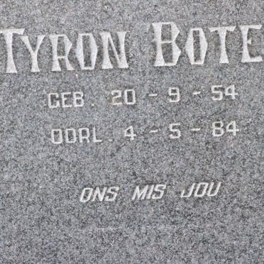 BOTES Tyron 1954-1984