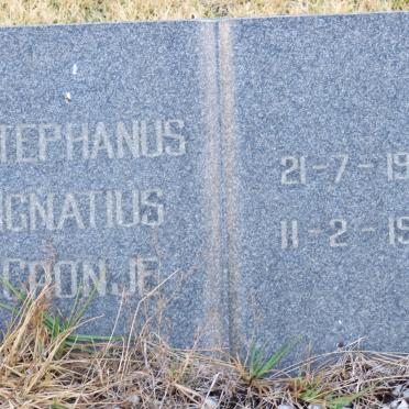 CRONJE Stephanus Ignatius 1928-1984